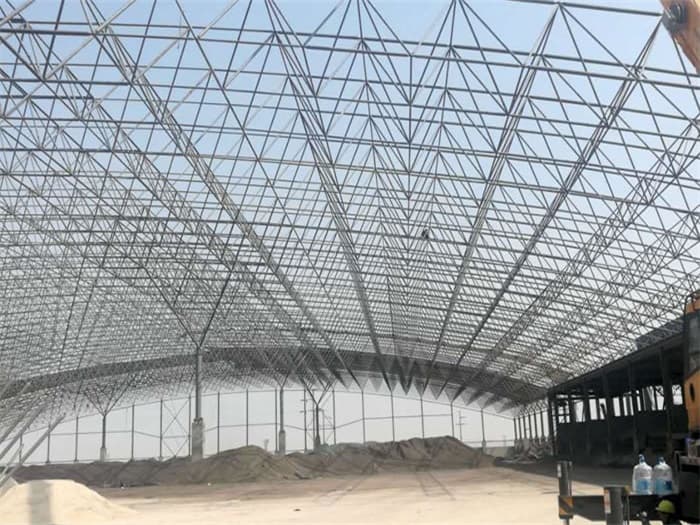 保定钢厂料仓网架工程
